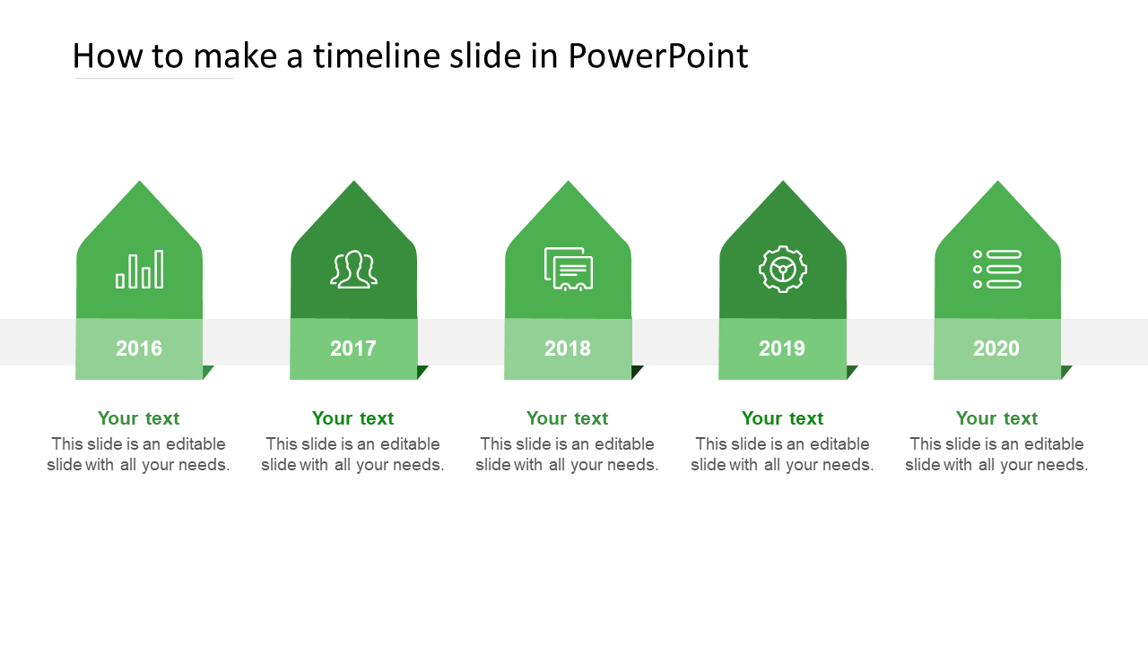 Free - How to make a Timeline Slide in PowerPoint Template